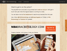 Tablet Screenshot of nbabracketology.com